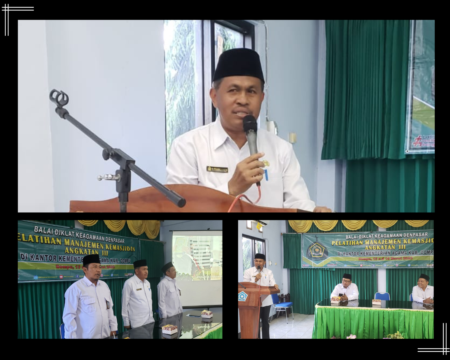 KEPALA KANKEMENAG KABUPATEN DOMPU:  TAKMIR DAN PEGURUS MASJID ADALAH PELAYAN JAMAAH